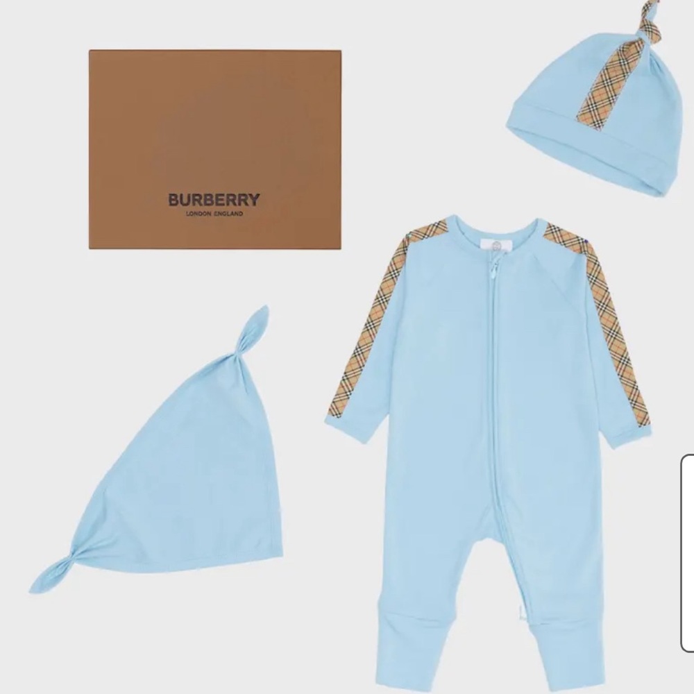 Burberry Boy's Claude 3-Piece Coverall Gift Set